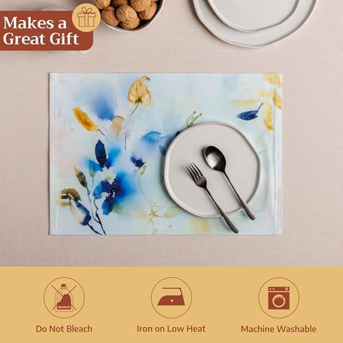 Maison d' Hermine Placemats Set of 4 Reusable 100% Cotton (13"x19")