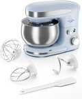 Stand Mixer 3.4QT Kitchen Electric Standing Mixer 6+P Speed 3-In-1 Blue