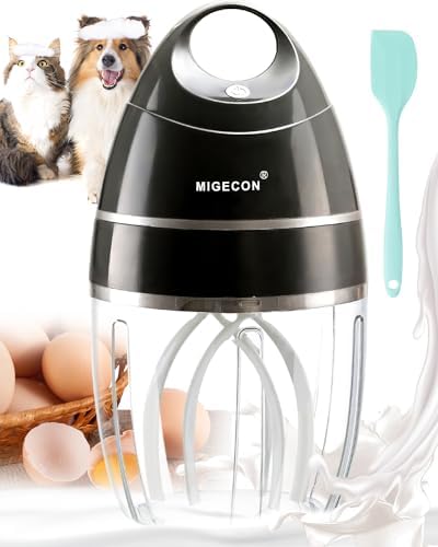MIGECON Stand Mixer, Small Electric Mixer Kitchen Egg Beater Milk Frother