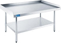 Stainless Steel Equipment Grill Stand with Adjustable Undershelf | Heavy Duty 18-Gauge Top | NSF Certified for Commercial Kitchen & Utility Use (24" x 48")