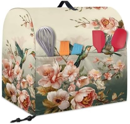 Hummingbird Stand Mixer Cover Dust Covers for 4.5qt-5qt Stand Mixer Dustproof Washable Cover Protector Compatible with 6-8 Quart Kitchen Aid Mixer