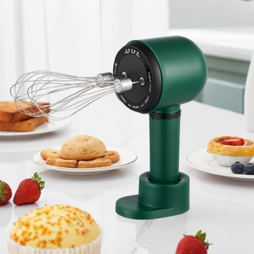 Hand Electric Mixer,1200mAh USB Rechargeable Cordless Portable Electric Egg Beater Electric Egg Blender with 2 Whisk Handheld Baking Stirrer for Cake Baking Cookware