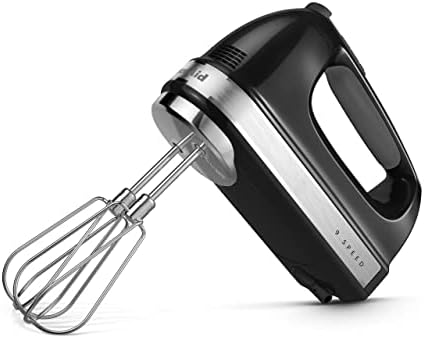 KitchenAid 9 Speed Hand Mixer w/Accessories, KHM926, Onyx Black