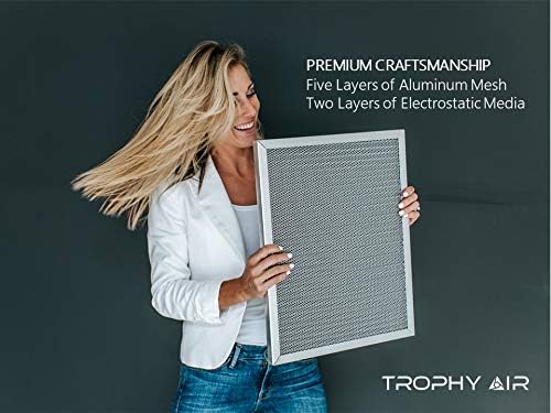 Washable & Reusable Electrostatic HVAC AC/Furnace Air Filter, Lasts a Lifetime, 6 Stage Permanent Air Filter, Healthier Home or Office, Made in The USA - Increases Airflow (10x20x1)