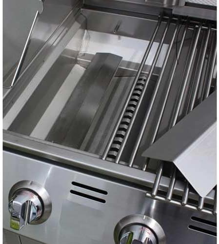 Bullet by Bull Stainless Steel Outdoor Kitchen Grill Set - Built-In Natural Gas Grill, Perfect for Entertaining -BBQ Kitchen Isl& Bundle - Includes 4 Burner Grill, Double Access Door & Side Burner