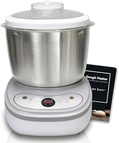 Dough Mixer with Fermentation Function, 5.3Qt Large Capacity Dough Maker for Bread, Pizza & Sourdough, Electric Dough Kneading Machine with Stainless Steel Bowl and Touch Control Panel