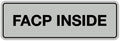 Signs ByLITA Standard FACP Inside Sign | Fire Safety Signage (Lt Gray) - Large 1 Pack