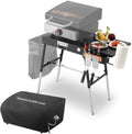 Grill Table& Griddle Cover, Blackstone Griddle Stand for 17" 22"