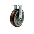 Service Caster Brand Replacement Caster for Uline Caster H-4943R - Rigid Top Plate Caster with 8 Inch Polyurethane Wheel - Heavy Duty Replacement Caster - Fits Platform, U-Boat and Panel Trucks H-4148