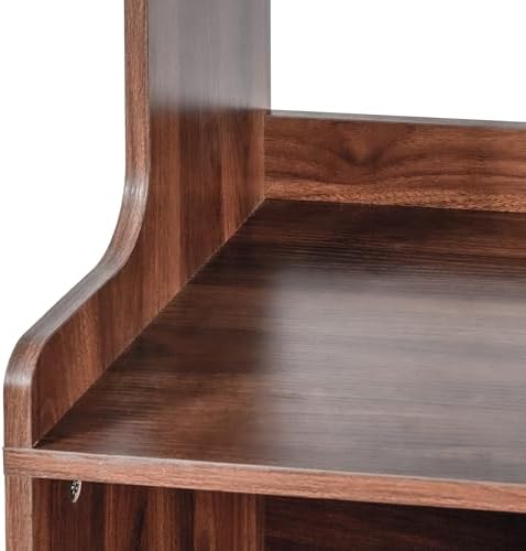 KEIKI 70.87" Tall Kitchen Pantry Storage Cabinet with Countertop, Glass Doors, Drawers, Microwave Stand and Shelves, Freestanding Wood Hutch Food Pantries Buffet Cupboard for Coffee Bar, Dining Room