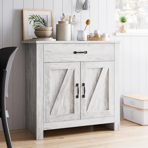 GAOMON Kitchen Pantry Storage Cabinet with Microwave Stand, Freestanding Hutch Cabinet with Buffet Cupboard, Tall Kitchen Cabinets with Adjustable Shelves for Kitchen, Dining Room