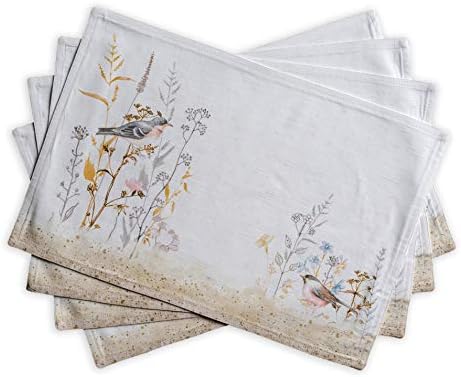 Maison d' Hermine Placemats Set of 4 Reusable 100% Cotton (13"x19")