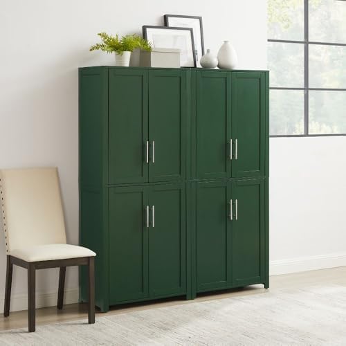Crosley Furniture Savannah 2-Piece Pantry Storage Cabinet Set