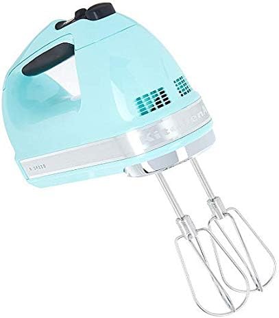 KitchenAid (Renewed) RKHM9ic 9-Speed Most Powerful Digital Display Power Hand Mixer Ice Blue