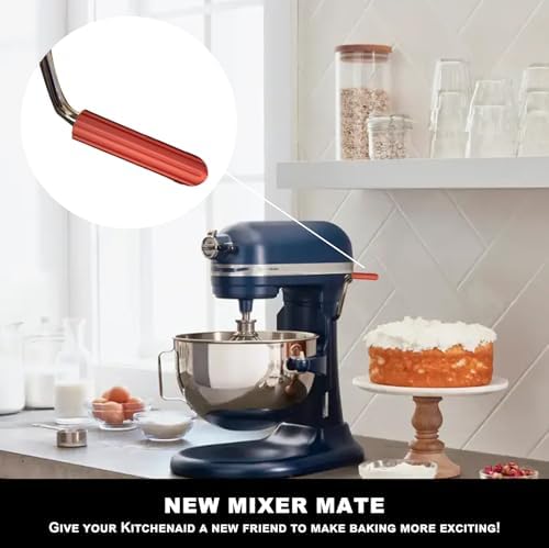 Stand Mixer Handle for KitchenAid Stand Mixers – Compatible with Pro 5 Plus, Mixer Accessory with Comfy Grip for Enhanced Stability and Convenience (Red)