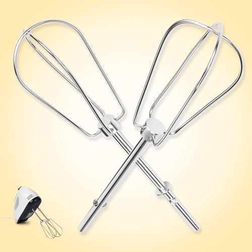 Hand Mixer Beaters for Kitchenaid, W10490648 Beaters Attachments Compatible with KitchenAid Hand Mixer KHM2B AP5644233 PS4082859