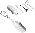 5pc Deluxe Cordless Mini Mixer - Mix Whip Stir Blend Beat Drink Frother