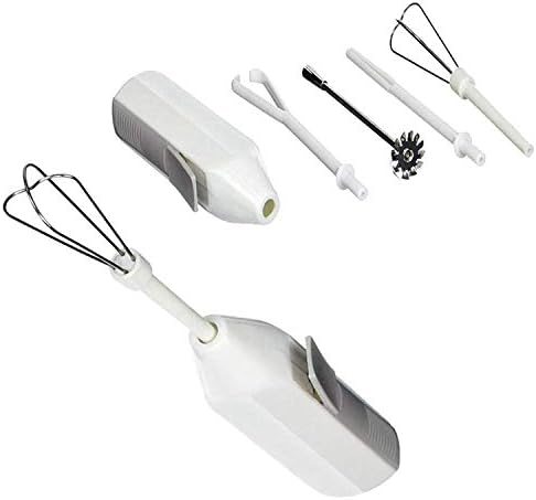 5pc Deluxe Cordless Mini Mixer - Mix Whip Stir Blend Beat Drink Frother