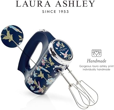 Laura Ashley Elveden Navy Hand Mixer Electric Handheld - Electric Mixer