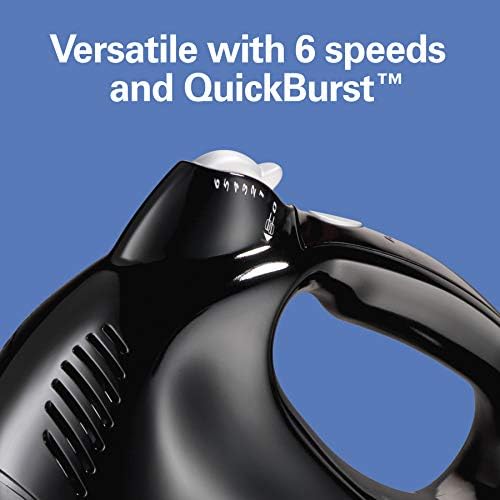 Hamilton Beach Power Deluxe 6-Speed Electric Hand Mixer With QuickBurst