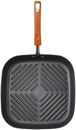 Hard Anodized Nonstick Square Stovetop Grill Pan