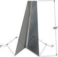 Brushed 304 Stainless Steel Corner Guards, 48" Wall Protectors, 20ga & 16ga, Available in 1/2" to 4", Multi-Pack Options (1, 2, 5, or 10) (2, 1 x 1, 20ga, No Hug Edges)