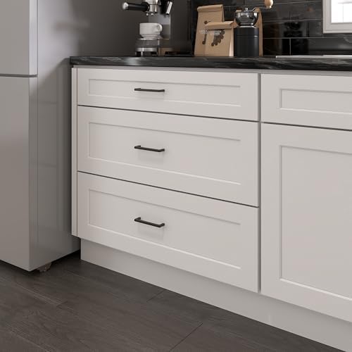Furinno Shaker Drawer Base Kitchen Cabinet with 3-Drawers, White