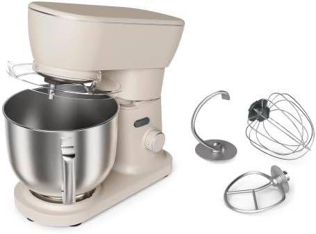 bella STIR 5.3Qt Tilt-Head Stand Mixer, 12-Speed Countertop Mixer, Oatmilk
