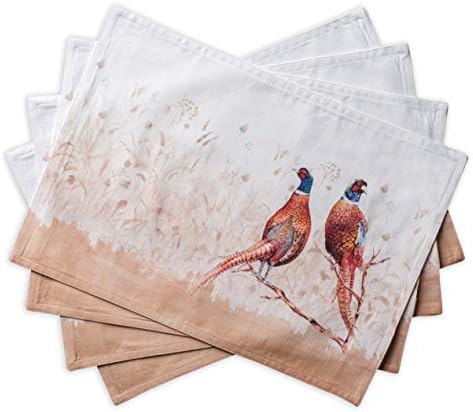 Maison d' Hermine Placemats Set of 4 Reusable 100% Cotton (13"x19")