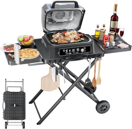 Hisencn 51 Inch Upgraded Grill Table Stand for Ninja Woodfire OG701&Pro XL