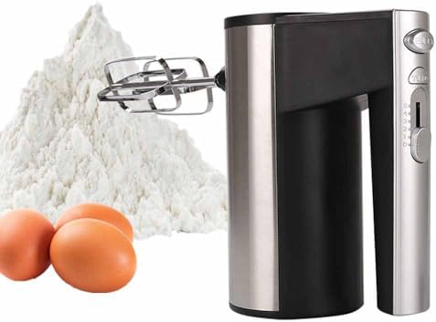 800W Electric Hand Mixer Kitchen Handheld Mixer 5 Speed Powerful with Turbo for Baking Cake Lightweight & Personal Electric Mixer with Egg Baking Beaters Dough Hooks, Whipping Mixing Cookies