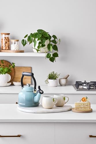 Le Creuset Enamel On Steel Demi Tea Kettle, 1.25 qt., Sea Salt - Image 6