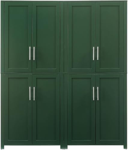 Crosley Furniture Savannah 2-Piece Pantry Storage Cabinet Set
