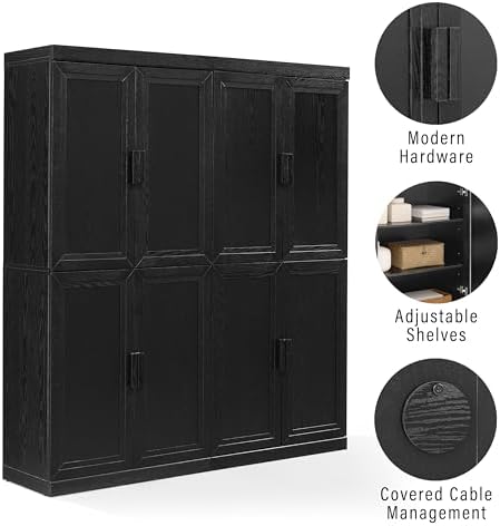 Crosley Furniture Essen 2-Piece Pantry Storage Cabinet Set