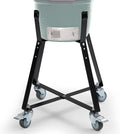 Big Green Egg Nest, Grill Stand for Big Green Egg Accessories, Rolling Nest with Heavy Duty Locking Caster Wheels Powder Coated Steel for BGE Smoker Kamado Joe Accessories (MiniMax)