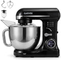 Garvee 5.3 QT Tilt-Head Stand Mixer, 500W Motor, 8-Speed Electric Kitchen Mixer with Stainless Steel Bowl, Dough Hook, Flat Beater & Wire Whisk for Bread Dough, Cake, Cookies & Pizza, Black