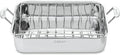 Cuisinart Chef's Classic Roasting Pan w/Rack, Stainless, 16", 7117-16UR