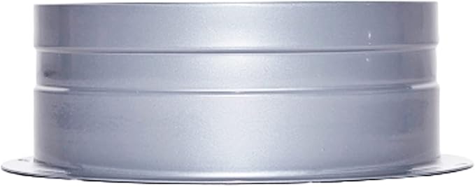 Duct Connector 4 Inch (3.74 inch) Flange Metal Straight Pipe Flange for Heating Cooling Ventilation System