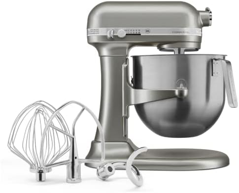 KitchenAid KSM8990CU 8-Quart Commercial Countertop Mixer, 10-Speed, Gear-Driven, Contour Silver