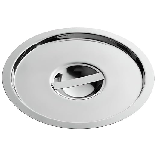 OCS Parts Pro Series Stainless Steel Cover for 6 Quart Bain Marie Pots | 7-1/16" Bain Marie Pot Lid with Handle