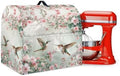 Hummingbird Flower Mixer Cover Protector Compatible with 4-8 Qt Kitchen Aid Mixer Covers Anti-Stain Kitchen Appliance Dust Cover with Handle Pockets