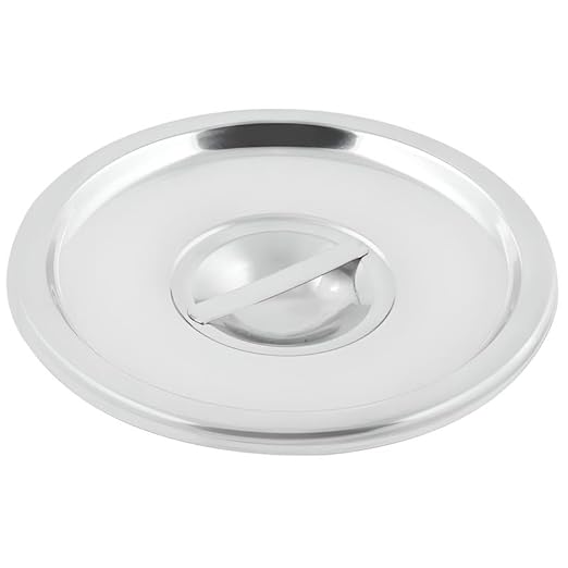 OCS Parts Pro Series Stainless Steel Cover for 4.25 Quart Bain Marie Pots | 5-1/2" Bain Marie Pot Lid with Handle