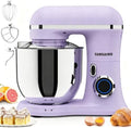 Stand Mixer, 6.5QT Tilt-Head Electric Kitchen Mixer 660W, 10-Speed Household food mixer with 304 Stainless Steel Bowl, Bread Cake Mixer include Dishwasher Safe Dough Hook, Beater and Whisk