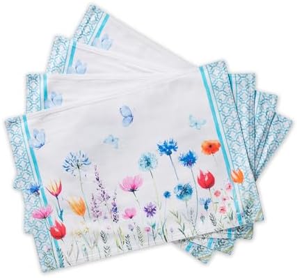 Maison d' Hermine Placemats Set of 4 Reusable 100% Cotton (13"x19")