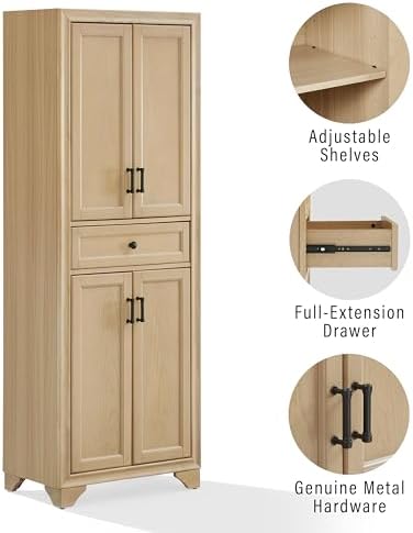 Crosley Furniture Tara Farmhouse Pantry Storage Cabinet