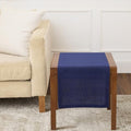 Solino Home 100% Pure Linen Table Runner Chambray Navy, Athena 14 x 36 in