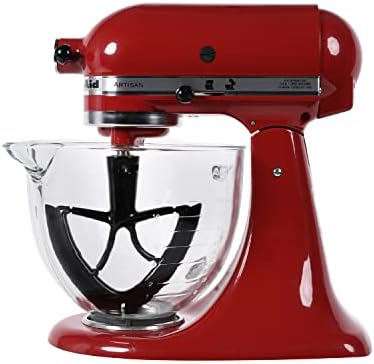 New Metro Design Beater Blade Metal TH-MR Compatible with KitchenAid 4.5-5 Qt Tilt-head Stand Mixer, Red