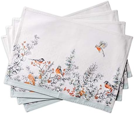 Maison d' Hermine Placemats Set of 4 Reusable 100% Cotton (13"x19")
