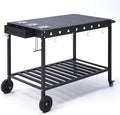 Outdoor Grill Cart Grill Table with Wheels
