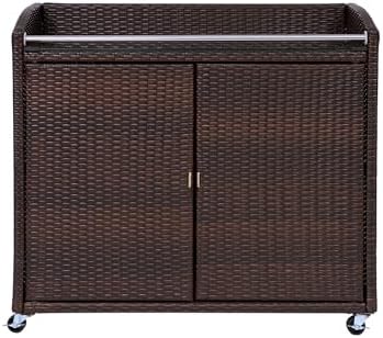 Teamson Home Veronica Portable Outdoor Bar Cart